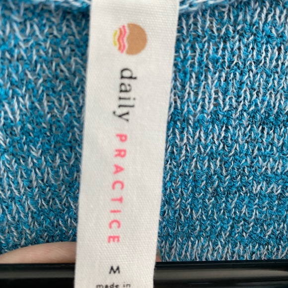 Anthropologie brand Daily Practice long sweater duster in a pretty turquoise. - Picture 2 of 3